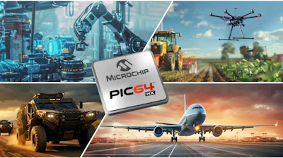 Microchip's new PIC64HX Microprocessors.