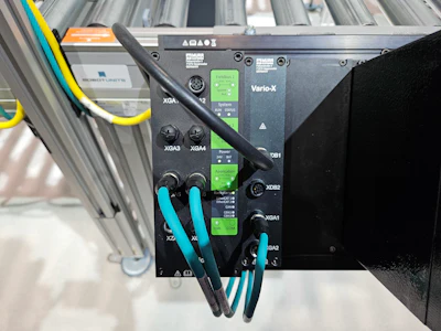 Murrelektronik showcases its Vario-X IPC at PACK EXPO 2024 in Chicago.