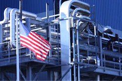 Factory With Flag