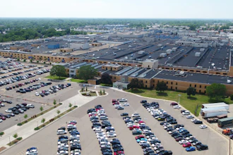 An aerial view of the Detroit Diesel facility in Redford Township, Michigan.