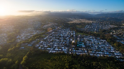 An aerial via of Toa Alta, Puerto Rico.