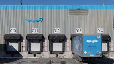 Amazon's DXT4 warehouse in Laval, Quebec, Jan. 22, 2025.