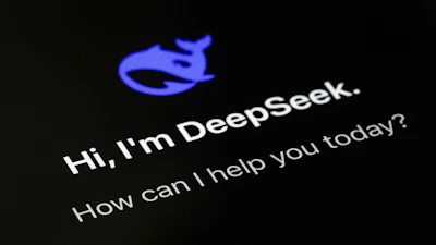 The smartphone apps DeepSeek page is seen on a smartphone screen in Beijing, Tuesday, Jan. 28, 2025.