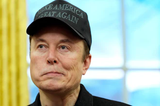 Elon Musk listens during an event in the Oval Office with President Donald Trump at the White House, Tuesday, Feb. 11, 2025, in Washington.