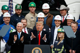 President Donald Trump speaks during an event at the White House to sign a new North American trade agreement with Canada and Mexico, Jan. 29, 2020, in Washington.
