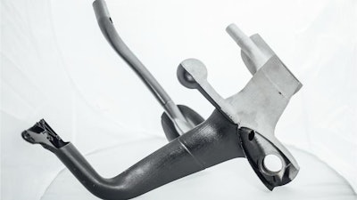 3D printers are being explored for uses such as printing this single piece handlebar assembly for an Olympic racing bicycle. Reducing the number of defects forms would enable them to be made significantly lighter, adding a winning edge.