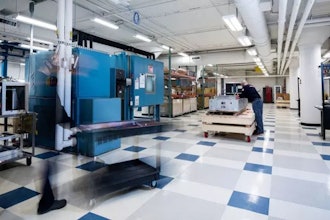 BAE Systems employees working on production in the electrification lab.