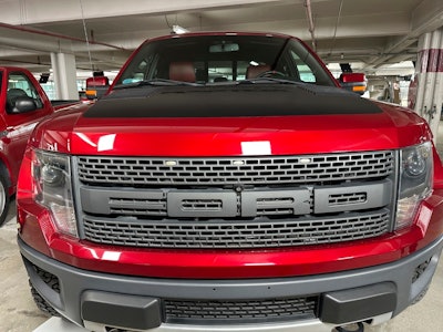 A 2014 Ford F-150 SVT Raptor, part of Ford Motor Co.'s Heritage Fleet, is on display Wednesday, March 12, 2025, in Dearborn, Mich.