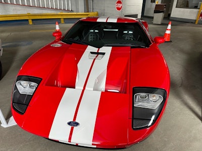 A pre-production Ford GT, part of Ford Motor Co.'s Heritage Fleet, is on display Wednesday, March 12, 2025, in Dearborn, Mich.