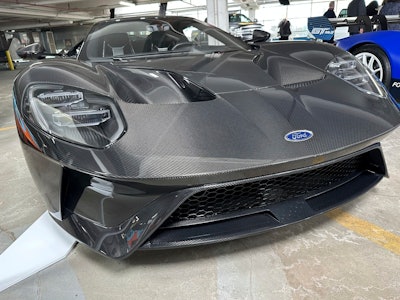 A 2017 Ford GT, part of Ford Motor Co.’s Heritage Fleet, is on display Wednesday, March 12, 2025, in Dearborn, Mich.