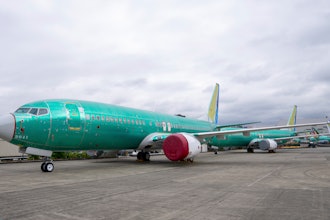 Boeing 737 MAX airliners are pictured at the company's factory on Thursday, Sept. 12, 2024, in Renton, Wash.