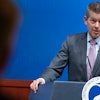 Transportation Secretary Sean Duffy speaks during a news conference, March 11, 2025, at the Department of Transportation in Washington.