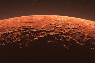 Mars surface illustration.