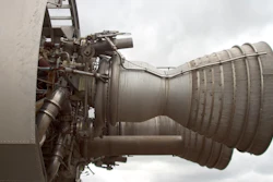A solid rocket motor.