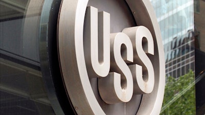 The United States Steel logo is pictured outside the headquarters building in downtown Pittsburgh, April 26, 2010.