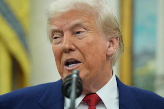 President Donald Trump speaks during a swearing in ceremony for interim U.S. Attorney General for the District of Columbia Jeanine Pirro, Wednesday, May 28, 2025, in Washington.