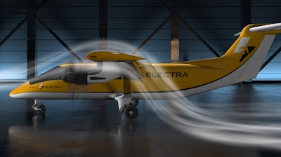 Electric motors blow air over the EL9’s wing and large flaps, enabling ultra short takeoff and landing capabilities.