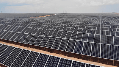 A view of a solar farm west of Rio Rancho, N.M., on June 15, 2021.