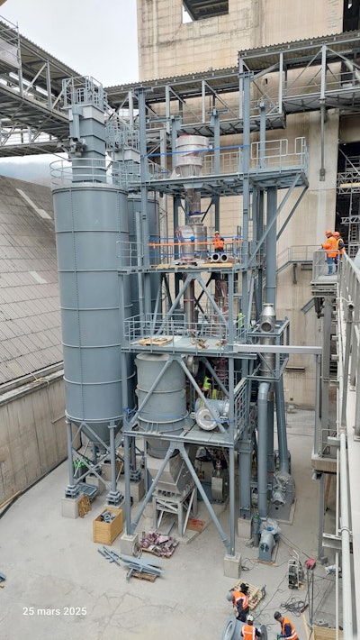 Clay flash calcination equipment.