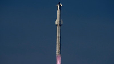 SpaceX's mega rocket Starship makes a test flight from Starbase, Texas, Tuesday, May 27, 2025.