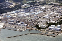 This aerial view shows the Fukushima Daiichi nuclear power plant in Futaba and Namie towns, northern Japan, on Aug. 24, 2023.