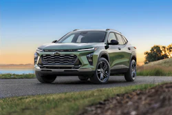 This photo provided by Chevrolet shows the new 2025 Trax. This is Chevy's least expensive SUV, but it doesn't skimp on features or driving comfort.