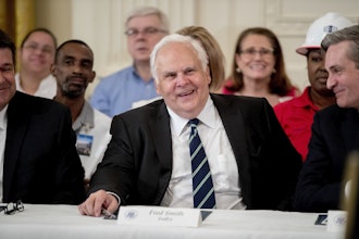 FedEx CEO Fred Smith at a signing ceremony at the White House, July 19, 2018.