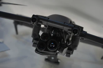 The Parrot Anafi UKR drone is presented at the Paris Air Show, Wednesday, June 18, 2025 in Le Bourget, north of Paris.