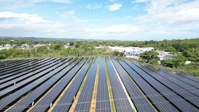 Eaton is demonstrating its Factories as a Grid approach at its Arecibo, Puerto Rico manufacturing facility (pictured) and during the Reuters Global Energy Transition.