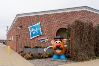 Hasbro headquarters in Pawtucket, Rhode Island, USA, on November 10, 2023.