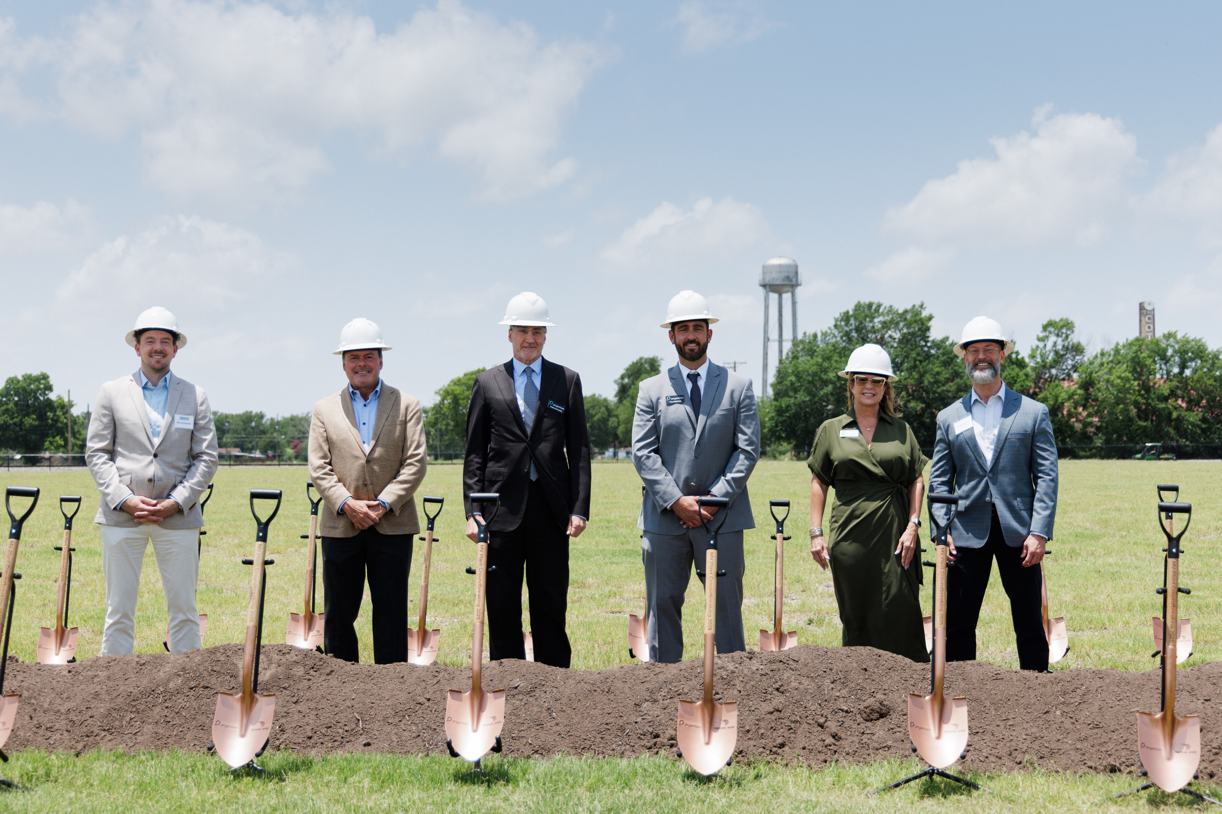 Groundbreaking ceremony at Encore Wire, McKinney, Texas, June 18, 2025.