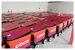 Coco’s growing fleet of autonomous delivery vehicles.
