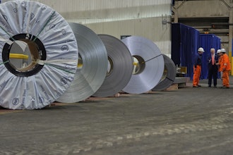 President Donald Trump talks to workers as he tours U.S. Steel Corporation's Mon Valley Works-Irvin plant, Friday, May 30, 2025, in West Mifflin, Pa.