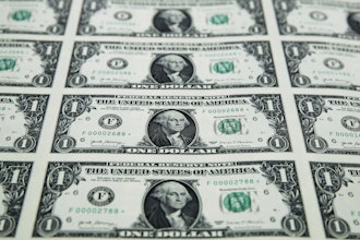 A sheet of new $1 bills at the Bureau of Engraving and Printing, Washington, Nov. 15, 2017.