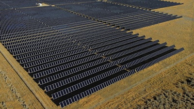 A solar farm sits in Mona, Utah, on Aug. 9, 2022.
