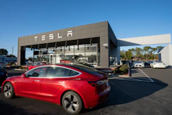 Tesla showroom and service center in Sunnyvale, California.