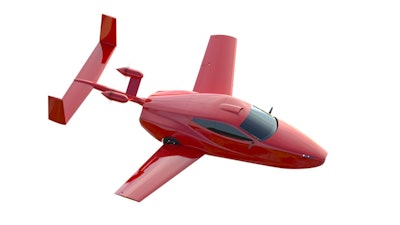 Samson Sky's flying car, the Switchblade.