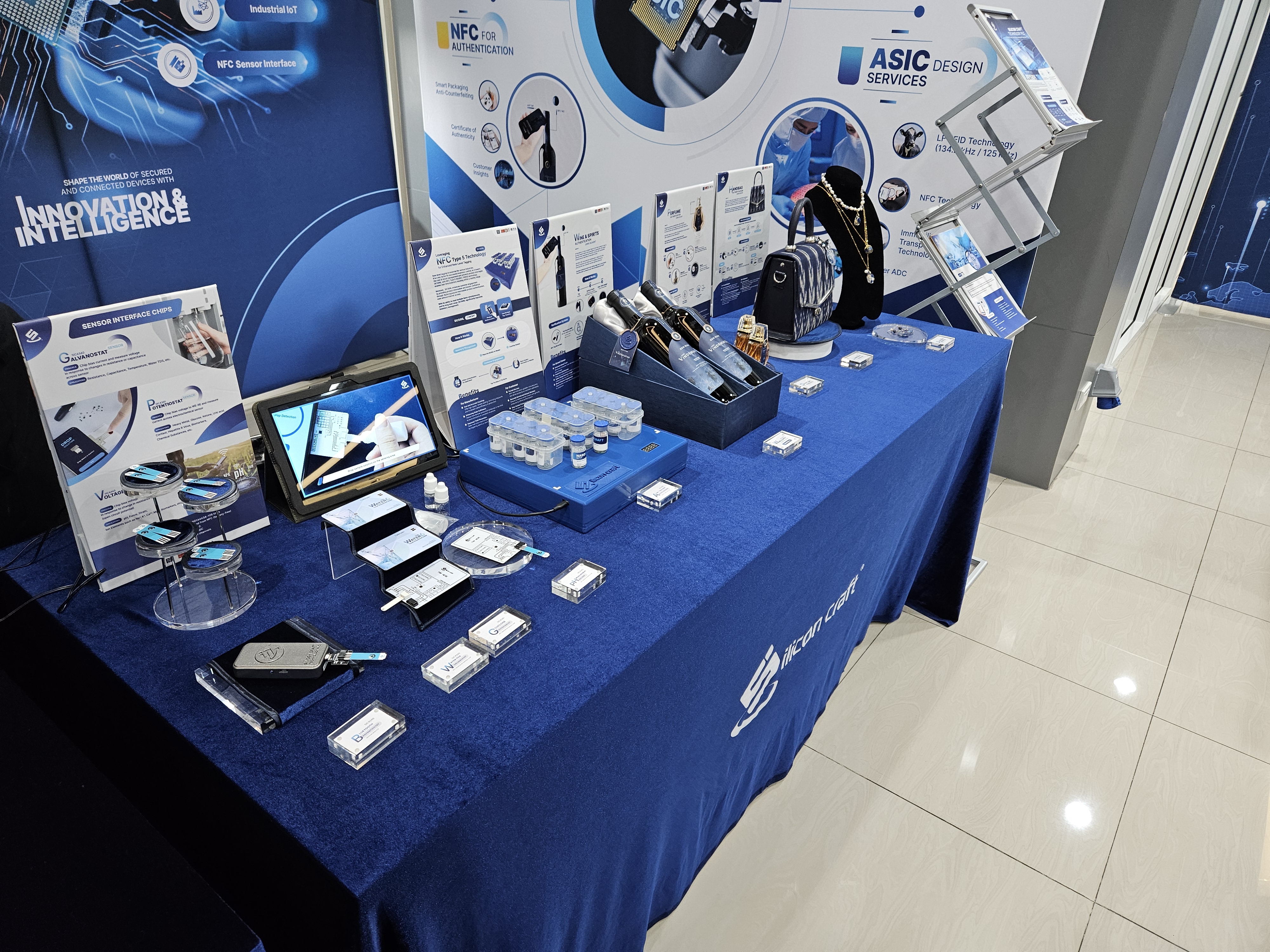 Silicon Craft shows its products at its facility in Thailand.