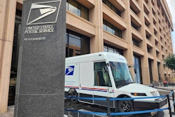 One of the U.S. Postal Service's new zero-emission electric Next Generation Delivery Vehicles (NGDV) is displayed in front of the organization's headquarters in Washington, on Aug. 7, 2025.