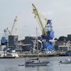 The Portsmouth Naval Shipyard is seen, Sept. 8, 2021, in Kittery, Maine.
