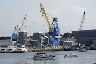 The Portsmouth Naval Shipyard, Sept. 8, 2021, in Kittery, Maine.