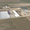 This image taken from video provided by DENVER7 shows a dairy in Keenesburg, Colo., on Thursday, Aug. 21, 2025, where authorities say six people died from an apparent accident involving exposure to gas.