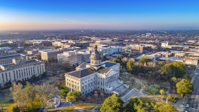 Aerial View of Downtown Columbia, South Carolina