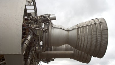 Rocket engine in transit.