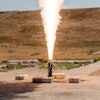 Northrop Grumman’s second SMART Demo static test at the company’s Promontory, Utah, test facility.
