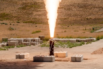 Northrop Grumman’s second SMART Demo static test at the company’s Promontory, Utah, test facility.