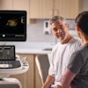 Philips ultrasound system at work.