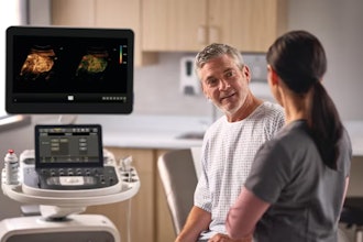 Philips ultrasound system at work.
