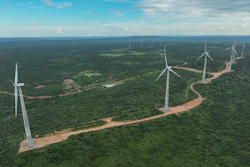 Wind turbines operate in Lagoa, Brazil, March 14, 2024.
