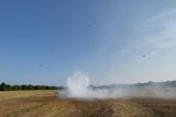Using autonomous drones, researchers are able to create a 3D reconstruction of the smoke plume and improve analysis of flow patterns.